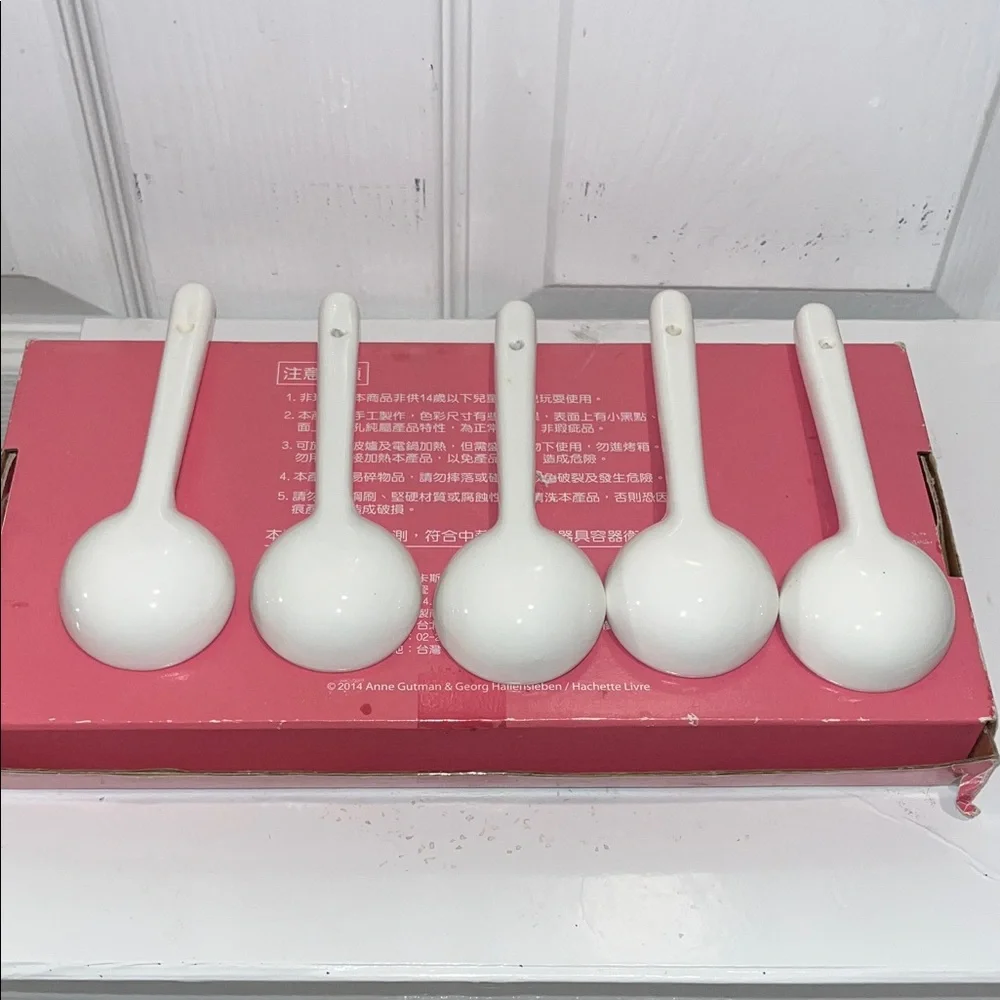 GASPARD ET LISA Ceramic spoon 5 piece set